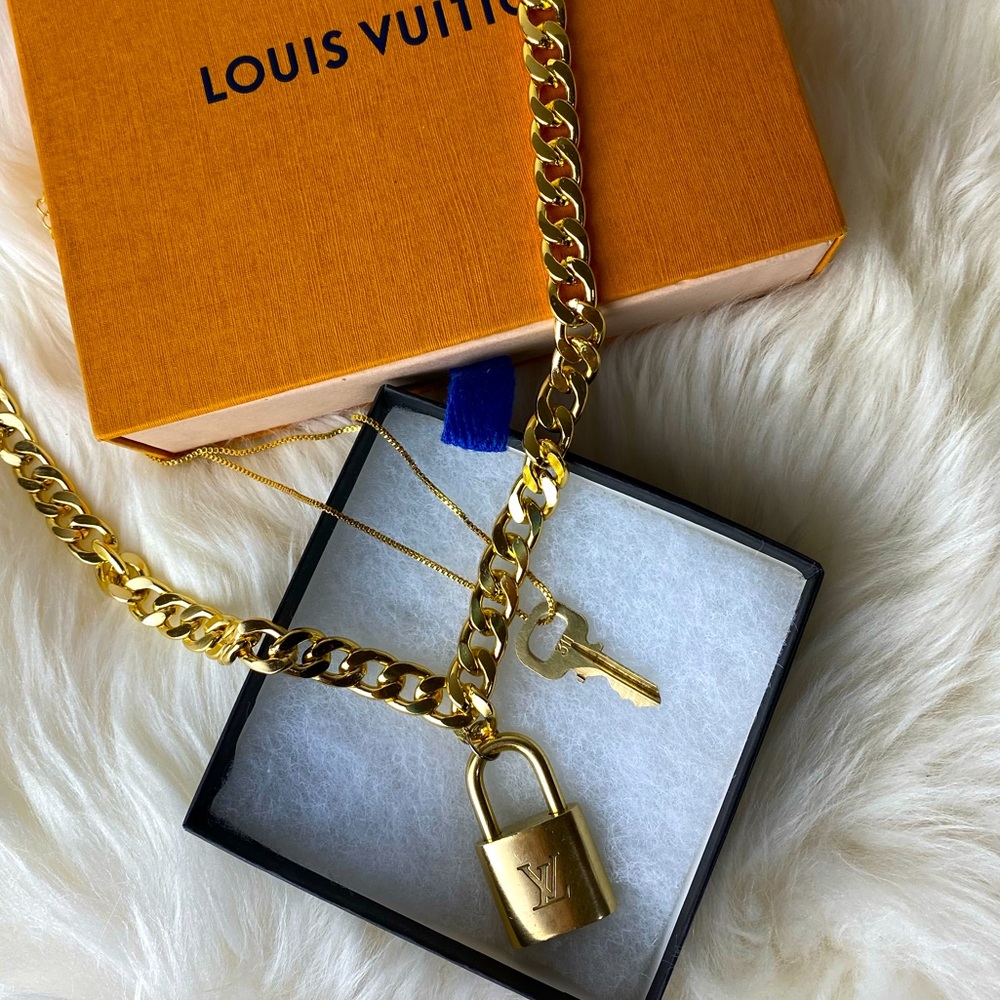 Louis Vuitton Lock & Key Necklace Bundle